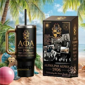 Alpha Phi Alpha 120th Anniversary 1906 Seven Jewels Fraternity Gift Stainless Steel Insulated Tumbler