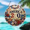 United States of America 250th Anniversary Eagle Wreath Custom Name Patriotic Ornament United States of America 250th Anniversary Eagle Wreath Custom Name Patriotic Ornament