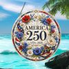 Virgin Mary and Child America 250th Anniversary Catholic Patriotic DeOrnament Virgin Mary and Child America 250th Anniversary Catholic Patriotic DeOrnament
