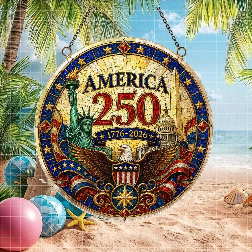 America 250th Anniversary Statue of Liberty Capitol Hill Patriotic Medallion Ornament America 250th Anniversary Statue of Liberty Capitol Hill Patriotic Medallion Ornament