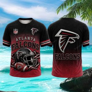 Atlanta Falcons Mascot Helmet American Football Sport T Shirt