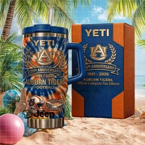 Auburn Tigers Football 135th Anniversary 1891 2026 Tie Dye Fan Gift Stainless Steel Insulated Tumbler