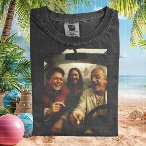 Back to the Future Movie Characters Laughing Vintage T Shirt