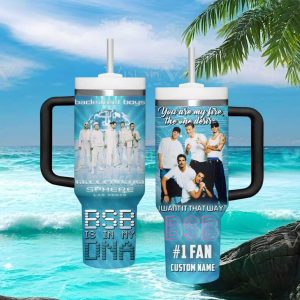 Backstreet Boys DNA World Tour Las Vegas Sphere Custom Name 2024 Gift Stainless Steel Insulated Tumbler