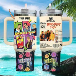 Backstreet Boys Personalized Name Retro 90s Boy Band Fan Gift Stainless Steel Insulated Tumbler