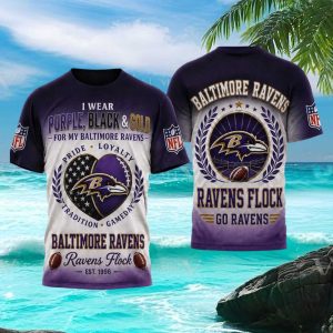 Baltimore Ravens Ravens Flock Pride Loyalty Gameday T Shirt