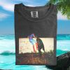 Funny Cow at the Beach Minimalist Meme Style Graphic Unisex T Shirt Funny Cow at the Beach Minimalist Meme Style Graphic Unisex T Shirt