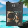 Bernese Mountain Dog Cowboy Hat Chicken Farm Retro T Shirt Bernese Mountain Dog Cowboy Hat Chicken Farm Retro T Shirt