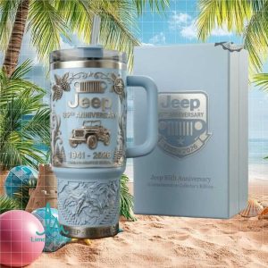 Blue Jeep 85th Anniversary 1941 2026 Collector Edition Outdoor Adventure Fan Gift Stainless Steel Insulated Tumbler
