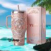 Mardi Gras New Orleans Gold Mask Jewelry Style 40oz Stainless Steel Insulated Tumbler Mardi Gras New Orleans Gold Mask Jewelry Style 40oz Stainless Steel Insulated Tumbler