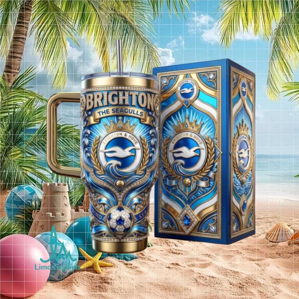 Brighton The Seagulls Wind & Sea Premier League Heritage Fan Gift Stainless Steel Insulated Tumbler Brighton The Seagulls Wind & Sea Premier League Heritage Fan Gift Stainless Steel Insulated Tumbler