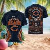 Chicago Bears Football Mascot Helmet Orange 3D Graphic T Shirt Chicago Bears Football Mascot Helmet Orange 3D Graphic T Shirt