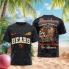 Chicago Bears American Flag Helmet Graphic Football T Shirt Chicago Bears American Flag Helmet Graphic Football T Shirt