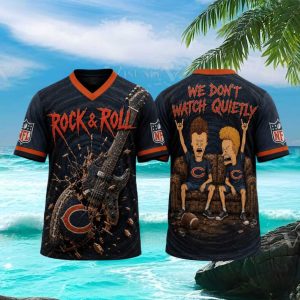 Chicago Bears Rock and Roll Cartoon Fan T Shirt