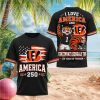 Cincinnati Bengals 3D Graphic Helmet Stadium Football T Shirt Cincinnati Bengals 3D Graphic Helmet Stadium Football T Shirt