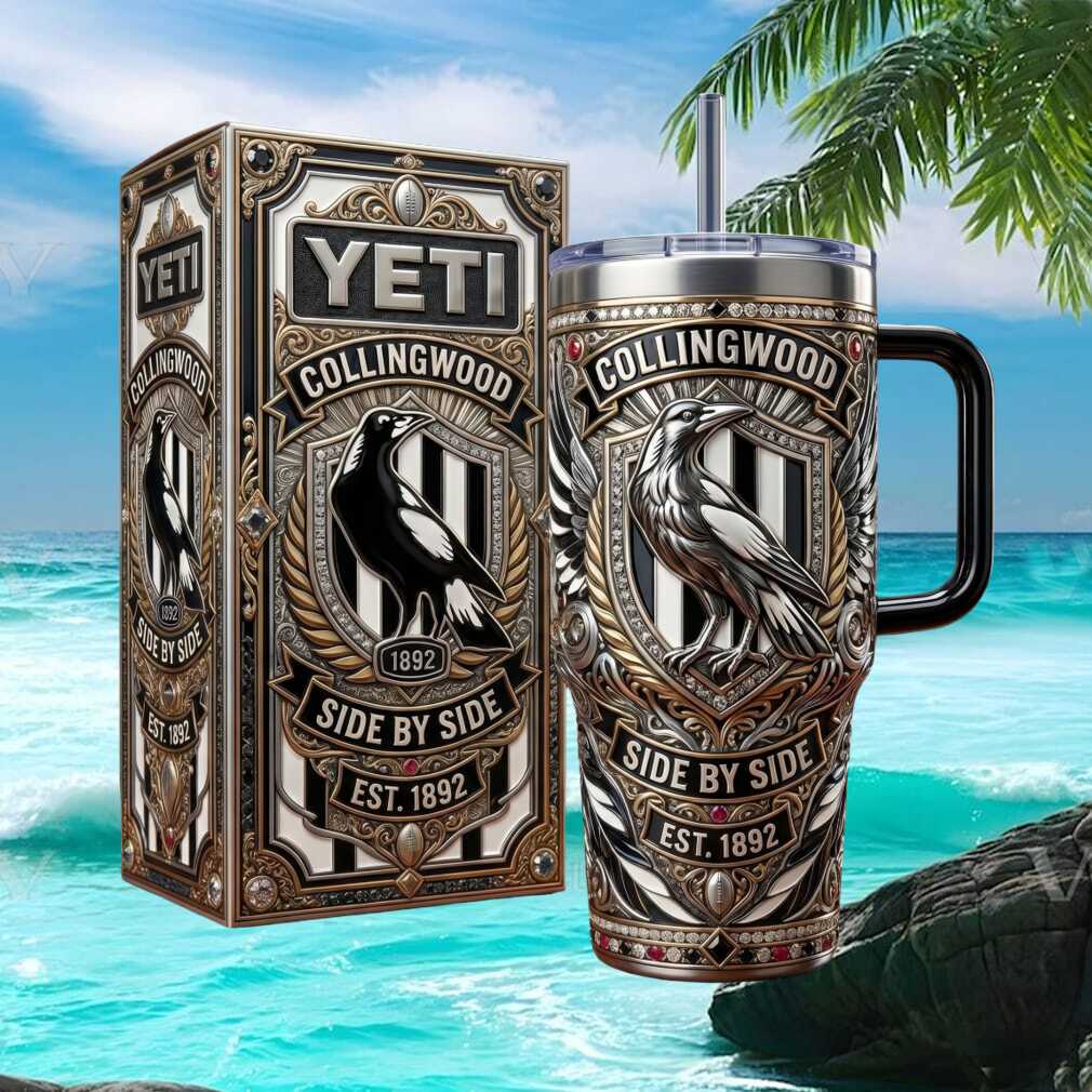 Collingwood Magpies AFL Side By Side 1892 Retro Fans Gift Stainless Steel Insulated Tumbler Collingwood Magpies AFL Side By Side 1892 Retro Fans Gift Stainless Steel Insulated Tumbler