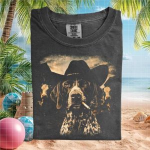 Cowboy German Shorthaired Pointer Western Dog T Shirt