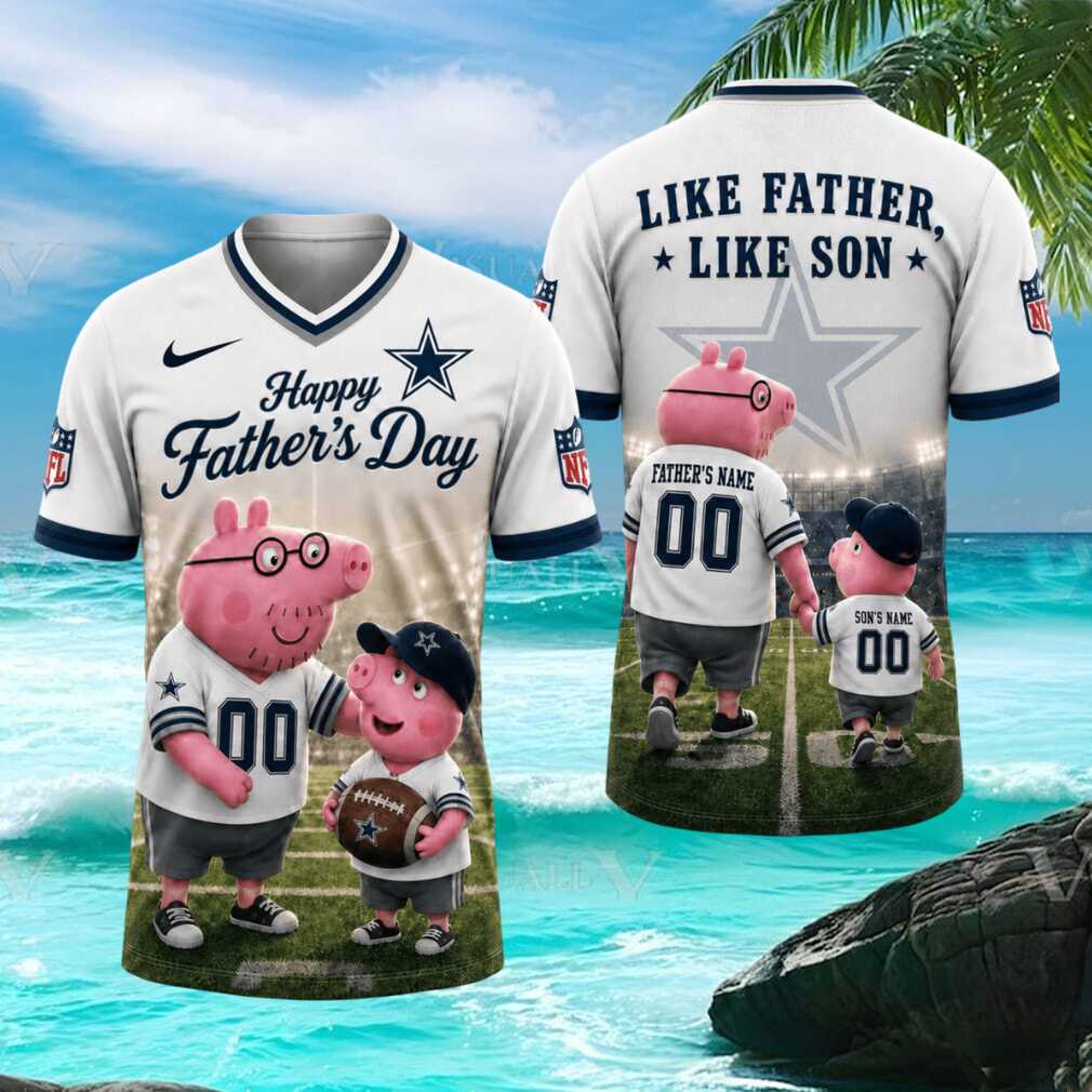 Custom Dallas Cowboys Father’s Day T Shirt Personalized Dad & Son Peppa Pig T Shirt Custom Dallas Cowboys Father’s Day T Shirt Personalized Dad & Son Peppa Pig T Shirt