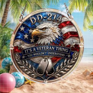 DD 214 It's A Veteran Thing You Wouldn't Understand Patriotic Eagle Ornament
