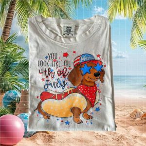 Dachshund 4th of July Hot Dog Patriotic Merica T Shirt