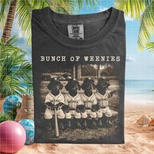 Dachshund Bunch Of Weenies Baseball Team Vintage T Shirt