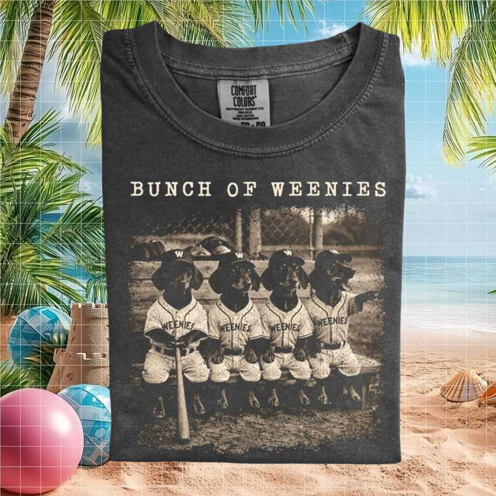 Dachshund Bunch Of Weenies Baseball Team Vintage T Shirt Dachshund Bunch Of Weenies Baseball Team Vintage T Shirt