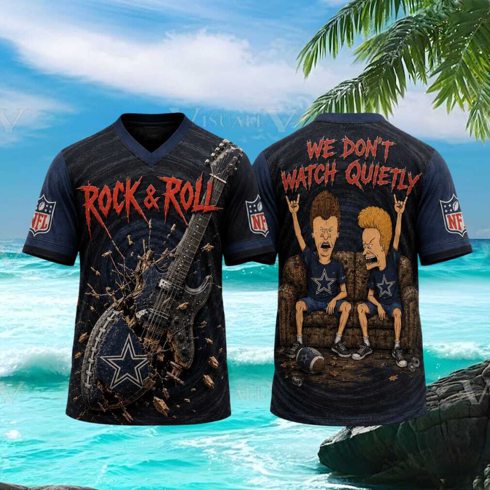 Dallas Cowboys Beavis and ButHead Rock And Roll Football T Shirt Dallas Cowboys Beavis and ButHead Rock And Roll Football T Shirt