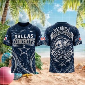 Dallas Cowboys Fishing Hook Outdoors Performance T shirt