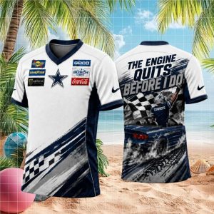 Dallas Football Racing The Engine Quits Before I Do V Neck T shirt