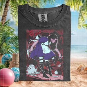 Dark Alice In Wonderland Goth Grunge Aesthetic Graphic T Shirt
