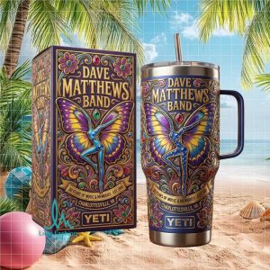 Dave Matthews Band Butterfly 30 Years Music Memories Charlottesville VA Stainless Steel Insulated Tumbler