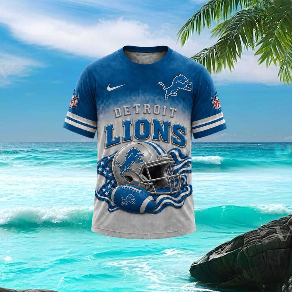 Detroit Lions Helmet Patriotic American Flag Sports Graphic T Shirt Detroit Lions Helmet Patriotic American Flag Sports Graphic T Shirt