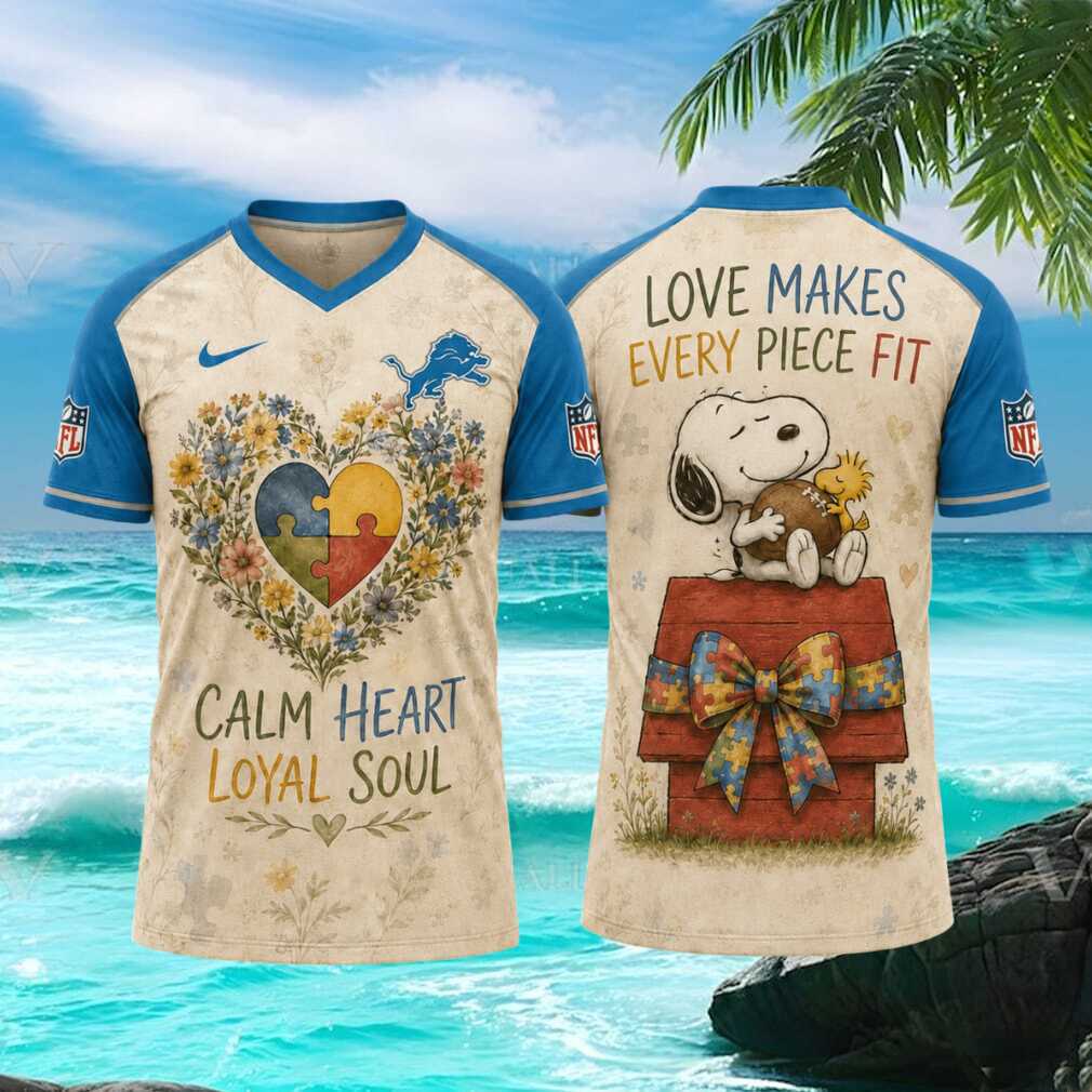 Detroit Lions Snoopy Autism Awareness Calm Heart Loyal Soul T Shirt Detroit Lions Snoopy Autism Awareness Calm Heart Loyal Soul T Shirt