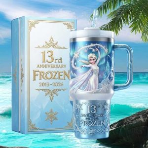 Disney Frozen 13th Anniversary 2013 2026 Elsa Snow Queen Winter Apparel Tumbler