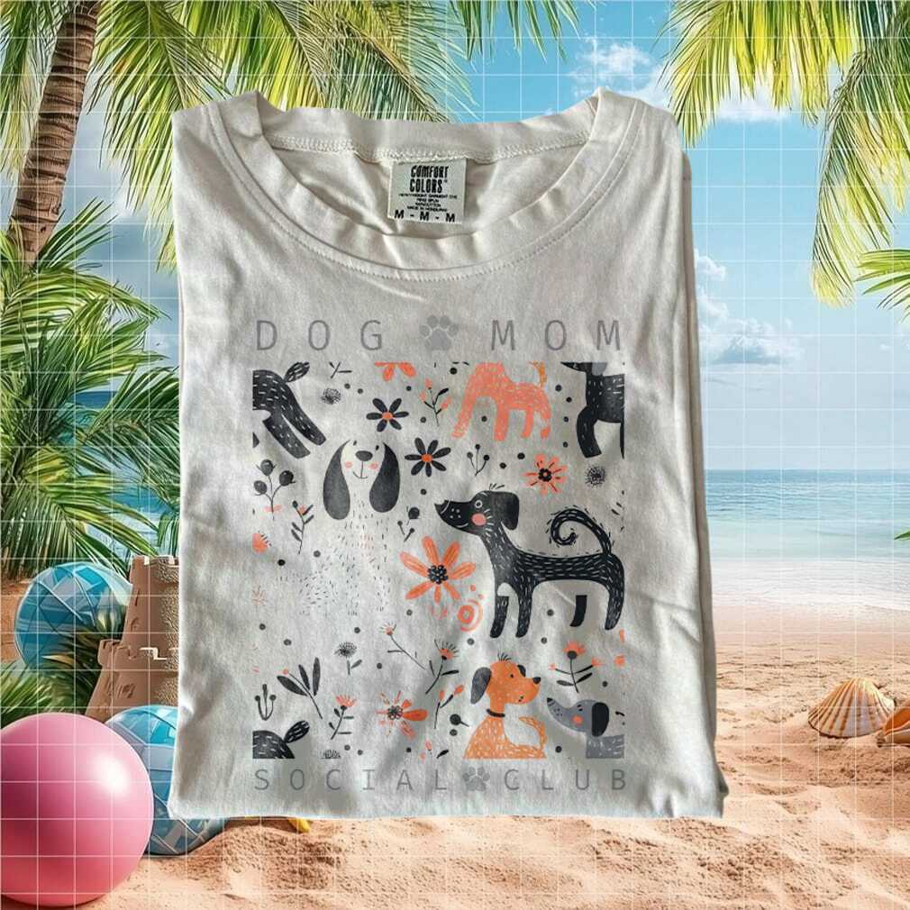 Dog Mom Social Club Cute Boho Floral Puppy T Shirt Dog Mom Social Club Cute Boho Floral Puppy T Shirt