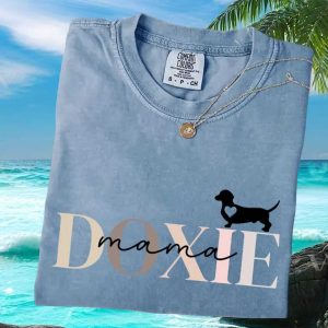 Doxie Mama Heart Cute Dachshund Dog Mom Gift T Shirt