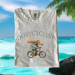 Doxycycline Dachshund Biker Retro Graphic Comfort T Shirt