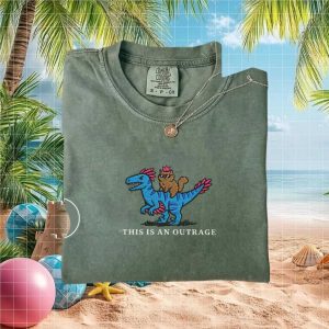 Dungeon Crawler Carl Donut Dinosaur Embroidered T Shirt