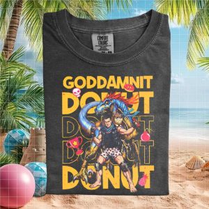 Dungeon Crawler Carl Goddamnit Donut Gaming Fan Art T Shirt