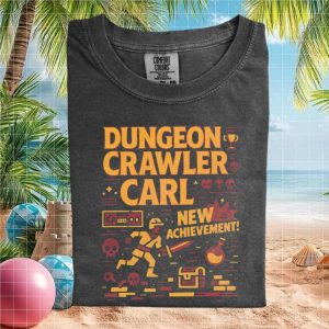 Dungeon Crawler Carl New Achievement RPG Gaming T Shirt