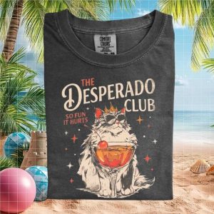 Dungeon Crawler Carl The Desperado Club Martini Cat T Shirt