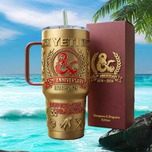 Dungeons & Dragons 52nd Anniversary Red Dragon D&D Collector 40oz Tumbler
