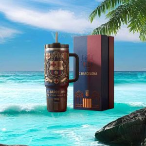 FC Barcelona Mes Que Un Club 1899 Football Style Sports Fan Gift Stainless Steel Insulated Tumbler
