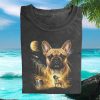 French Bulldog Aurora Borealis Northern Lights Nature T Shirt French Bulldog Aurora Borealis Northern Lights Nature T Shirt