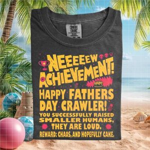 Funny Fathers Day Dungeon Crawler Gamer Dad Reward T Shirt