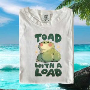 Funny Toad With A Load Cute Frog Butt Meme Graphic T Shirt