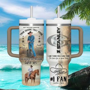 George Strait Cowboys And Dreamers Tour 2024 Retro Country Fan Gift Stainless Steel Insulated Tumbler