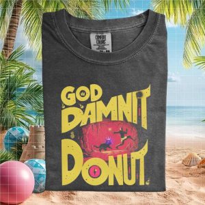 God Damnit Donut Fantasy Adventure Gaming Graphic T Shirt