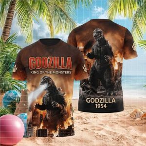 Godzilla King of the Monsters 1954 Vintage Retro T Shirt