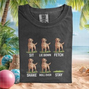 Golden Retriever Dog Training Obedience Commands T Shirt